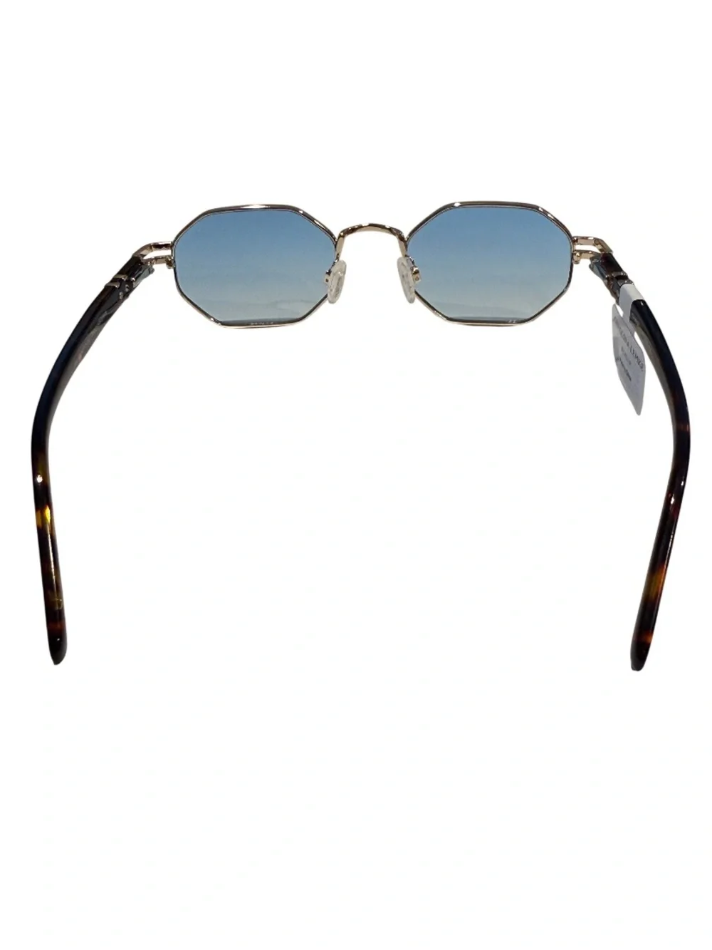 NEW Carolina Lemke Mar Blue Gradient Gold Frame Brown Demi Tortoise Sunglasses